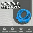 thumbnail image 4 of MELIVO Bike Lock,47.24" Bike Lock Cable,Cable Bicycle Lock Electric Scooter Lock,Blue, 4 of 5
