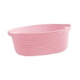 thumbnail image 3 of GUOOL Cotton Rope Basket Shelf Basket for Remotes Key Makeup Holder Container Desk Pink, 3 of 9