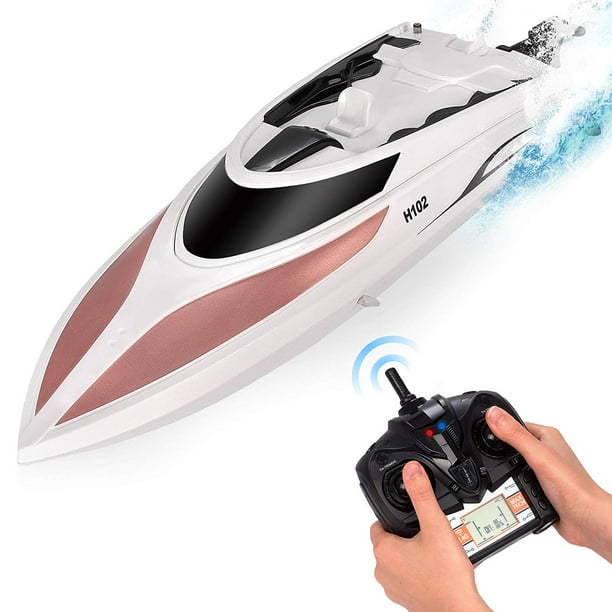 Product titleinkach 10 inch rc boat radio remote control rtr elec. abco tech remote control rc boat 2 4ghz 20 mph speed 4 channel racing rose gold