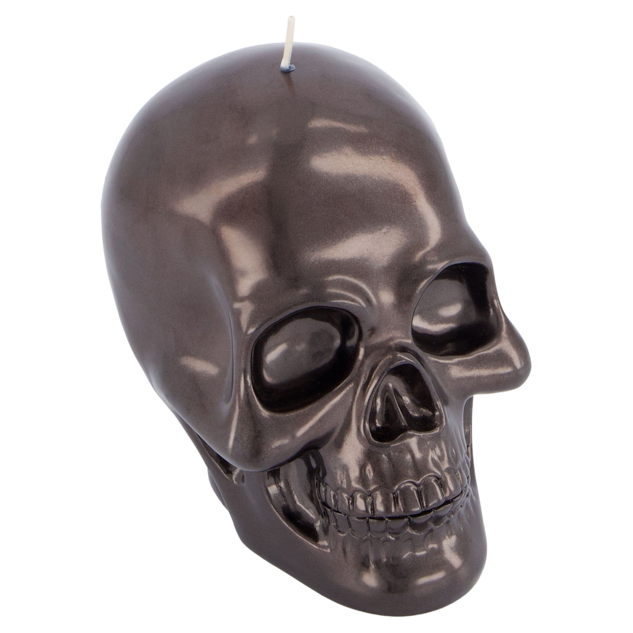 Skull Candle, Black, 4.6", Halloween by Way To Celebrate