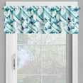 thumbnail image 2 of Ambesonne Modern Window Valance, Whimsical Geometric Shapes, 54" X 18", Seafoam Sea Blue, 2 of 5