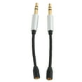 thumbnail image 3 of Cable Adaptador MMCX A 3.5 mm, 2 piezas de adaptador de mmcx A 3.5 mm parauriculares, 3 of 7