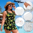 thumbnail image 6 of Xoenoiee Heart Jamaica Flag Print Tankini Swimsuits for Women Tummy Control Two Piece Bathing Suits Scoop Neck Sleeveless Swim Tops with Boy Shorts, 3XL, 6 of 7
