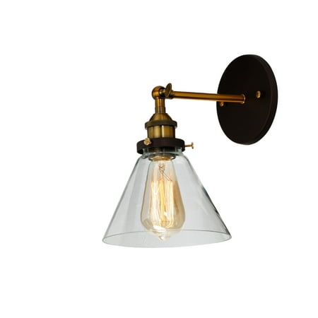 

Lighting REED Industrial 1 Light Oil Rubbed Bronze Wall Sconce 7 Wide