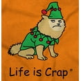 thumbnail image 2 of Life is Crap Grumpy Christmas Elf Dog Plus Size Crewneck Graphic Tee Shirt Brisco Brands 3X, 2 of 5