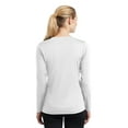 thumbnail image 3 of Sport-Tek Long Sleeve V-Neck Tee (LST353LS) White, 4XL, 3 of 3