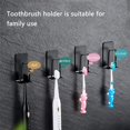 thumbnail image 4 of Soporte para cepillos de dientes de acero inoxidable MACHAO para baño con adhesivo 4 orificios apto para niños y adultos, 4 of 5