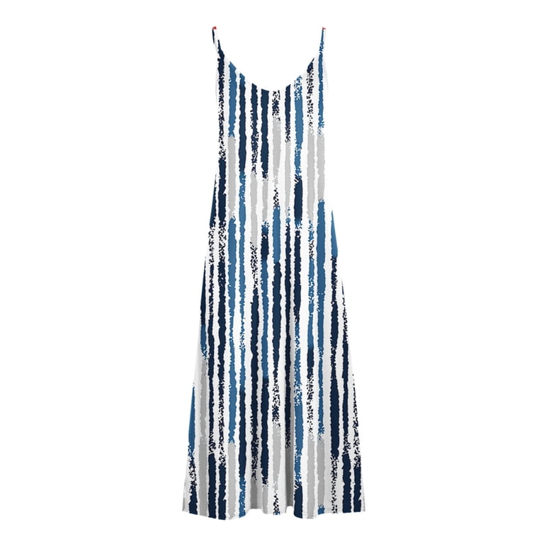 asymmetrical striped maxi dress Junipa Halter Asymmetrical Maxi Dress | White Stripe | Womens