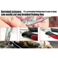 thumbnail image 4 of Alicates multifuncionales para pesca con señuelo, herramienta para quitar el gancho del anillo de apertura del cebo, rojo, 4 of 5