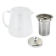 thumbnail image 2 of 2X 5 Buen Borosilicato Tetera de Vidrio con Acero Inoxidable 304 Colador de Infusor Herramienta para Calentar Café, Tetera Juego de Caldera 380ML, 2 of 5