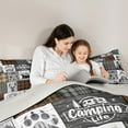 thumbnail image 4 of jejeloiu Retro Deer Skull 7 Pieces Bedding Comforter Set,Rustic Wilife Hunting Full Bedding Set,Wild Animal Bear Fitted Sheet Flat Sheet For Boys Teens,Super Cozy Room Decor Reversible, 4 of 8