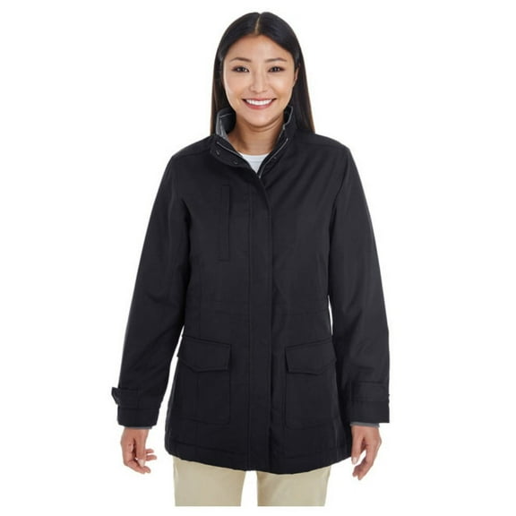 DEVON & JONES LADIES' HARTFORD ALL-SEASON HIP-LENGTH CLUB JACKET BLACK XS