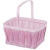 Easter Wal-mart Pink Rectangle Woodchip Basket