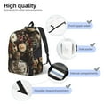 thumbnail image 3 of Balery Vintage Floral Vase A Mochila Clásica Impresa Básica para Viaje, Mochila Escolar Resistente al Agua, Mochila de Lona con Correas Ajustables-Small, 3 of 5