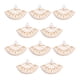thumbnail image 1 of KAKOWELY 10 piezas de dijes de abanico antiguos, accesorios para hacer collares, colgantes hechos a mano., 1 of 4