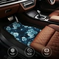 thumbnail image 4 of Balery Ink Rose Pattern 4-Piece Floor Mats, Heavy-Duty Rubber Liners, Anti-Slip Design, All-Season Automotive Protection, Vehicles, Cars, Trucks, and SUVs, 4 of 5