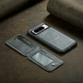 thumbnail image 3 of Cutyskin for Google Pixel 7 Wallet Case, Detachable Credit Card Holder [RFID Blocking] [Compatible with MagSafe] Premium PU Leather Kickstand Back Flip Magnetic Clasp Shockproof Case, Gray, 3 of 10