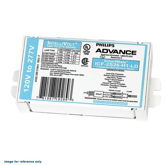 Philips 26w 4-pin 120-277v SmartMate 2 lamp Compact Fluorescent Ballast