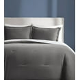 thumbnail image 4 of Brooklyn Loom Essential 100% Cotton Washed Softness 3-Piece King Comforter Set in Grey, Solid Color, OEKO-TEX Certified, 4 of 10