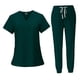 thumbnail image 5 of Conjunto De Uniforme Médico Para Mujer, 2 Piezas, Cómodo Conjunto Médico Para Mujer, Camiseta Y Pantalones De Enfermera, 5 of 10