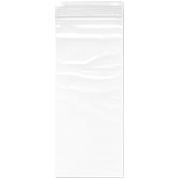 Plymor 3" x 7" (Pack of 200), 2 Mil Zipper Reclosable Plastic Bags
