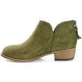 thumbnail image 3 of Journee Womens Livvy Back Heel Zip Stacked Heel Booties, Widths Available, 3 of 10