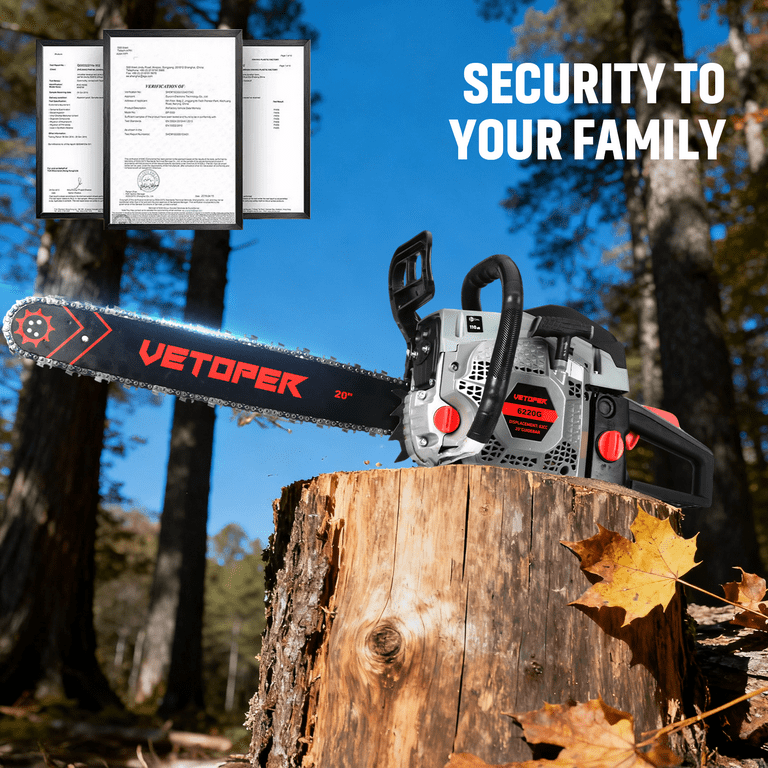 Garwinner Lightweight 58CC Heavy Duty Gas Powered Chainsaw, 2