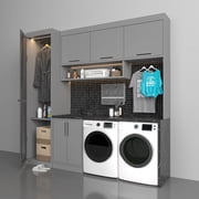KoolMore 4.5 cu. ft. Large Capacity Stackable Front Load Washing Machine in White.
