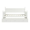 thumbnail image 5 of Veryke Wood Daybed with Three Storage Drawers, Twin Size Day Bed Sofa Bed for Living Room Bedroom - No Box Spring Needed - White, 5 of 10