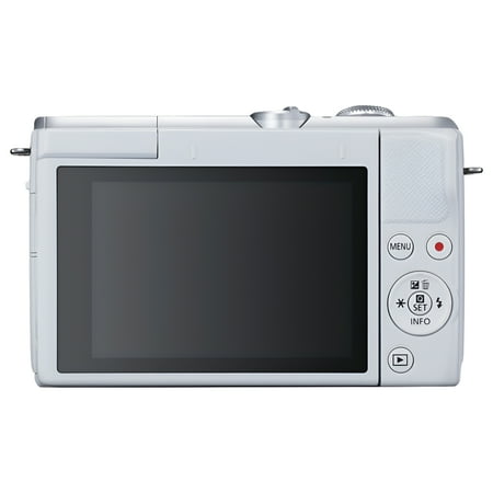 Canon EOS M200 - Digital camera - mirrorless - 24.1 MP - APS-C - 4K / 25 fps - 3x optical zoom EF-M 15-45mm IS STM lens - Wi-Fi, Bluetooth - white