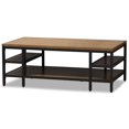 thumbnail image 1 of Baxton Studio Caribou Storage Coffee Table in Oak Brown and Black, 1 of 6