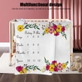 thumbnail image 4 of Manta Para El Mes Del Recién Nacido, Manta Decorativa De Fácil Cuidado Para Bebés Con Hitos Mensuales, Estampado Floral Suave, Innovadora Hecha A Mano Para Accesorios, 4 of 8