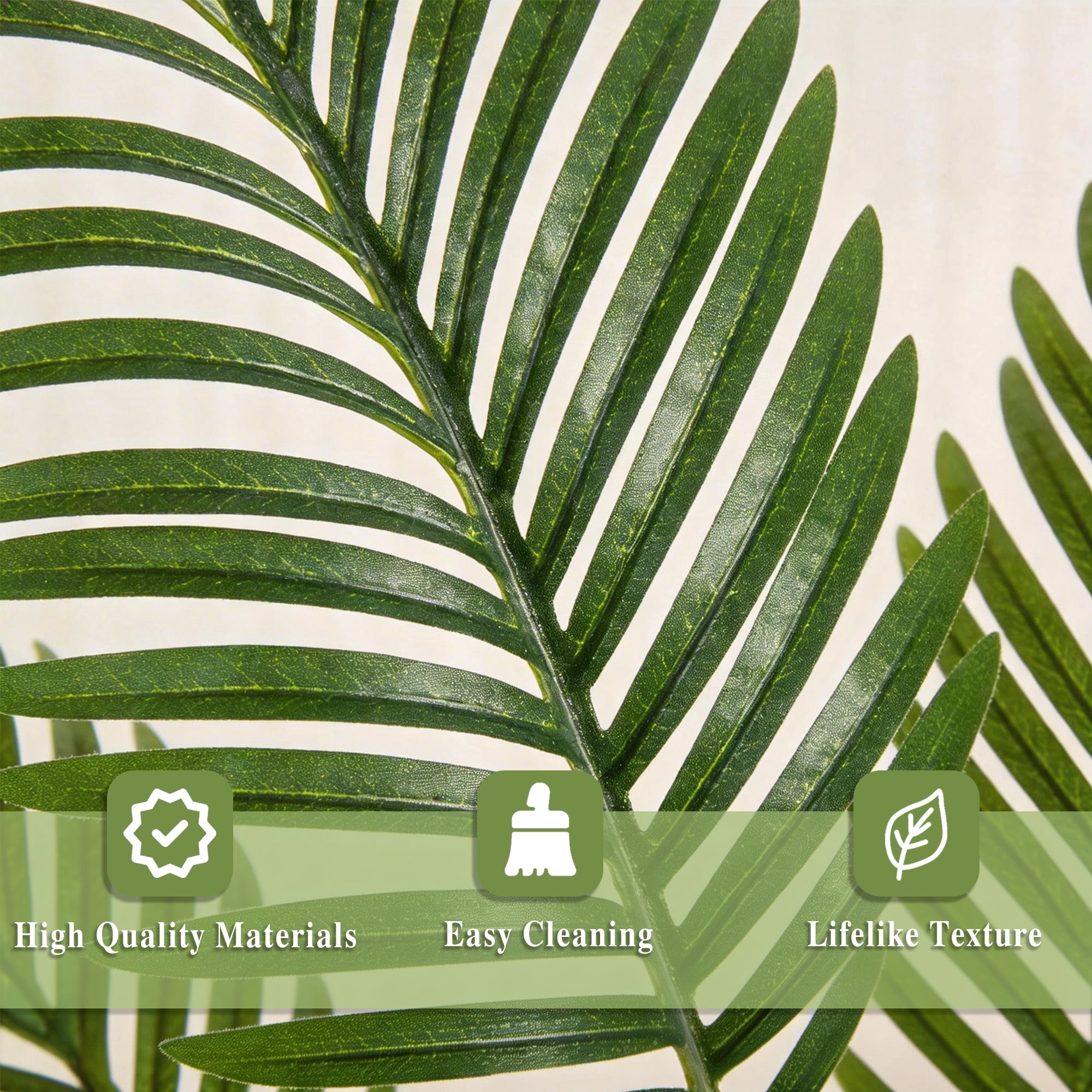 Easy4Home 5.3FT Artificial Plant Fake Tropical Palm Tree Potted Indoor Faux Floor Plant for Home Office Decor