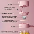 thumbnail image 2 of Fuebueo Olive Oil Dispenser Bottle Savings Oil Spray Bottle for Kitchen, Air Fryer, Salad, BBQ, 2 of 4