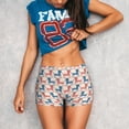 thumbnail image 3 of Fotbe Cartoon Poodle Dog Seamless Shorts, Womens Workout Shorts High Waist Stretch Booty Short for Gym/Yoga/Running/Biking-Large, 3 of 9