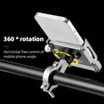 thumbnail image 6 of PRINxy Bike Phone Mount,Aluminum Bike Phone Holder Motorcycle Mount With 360° Rotation For IOS 11 12 13 14 Pro Max Mini X XR Xs Plus Silver, 6 of 6