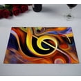 thumbnail image 2 of YUSDECOR Colorful Musical Shapes Metaphor Kitchen Dining Table Mats Placemats Size 12x18 Inches, Set of 2 Pieces, 2 of 2