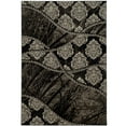 thumbnail image 2 of Jewel Power-Loomed Multi-Pattern 2' x 3' Rug, Brown/Black, 2 of 3