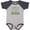 Baseball Heather and Navy, variant on Inktastic Portuguese Family Reunion Funny Boys or Girls Baby Bodysuit