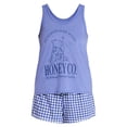 thumbnail image 5 of Disney Winnie the Pooh Women's and Women's Plus Tank Top and Shorts Pajama Set, 2-Piece, Sizes XS-3X, 5 of 5