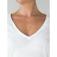 thumbnail image 3 of Brilliance Women's Jewelry Gold Plated Sterling Silver CZ Butterfly Necklace, 3 of 4