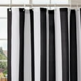 thumbnail image 3 of Vertical Striped Shower Curtain, Cute Retro Vintage Stripe Bathroom Bow Shower Curtain, Waterproof Polyester Fabric Modern Shower Curtain for Bathroom 72x72 Inches (Black and White), 3 of 6