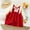Red, variant on Toddler Girls Warm Ruffle Trim Ribbed Knit Sweater Dress Girls Casual Dresses Size 3-4 Years