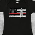 thumbnail image 4 of Inktastic Firefighter Red Line Flag Fireman Boys or Girls Baby Bodysuit, 4 of 5