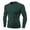 Dark Green, variant on Mens Workout Gym Shirts Men Tight Fitting Fitness Sports Training Long Sleeved T Shirt Tees For Running Athletic Sport Tops Mens T Shirt S