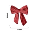 thumbnail image 5 of Serene Spaces Living 15" Christmas Velvet Bow Decoration, 5 of 6