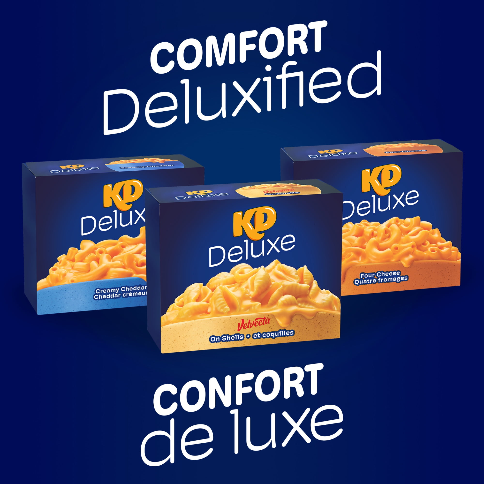 Kraft Deluxe Velveeta & Shells, Packaged Meal, Shelf-Stable, 350g