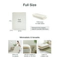 thumbnail image 6 of FULI Japanese Futon Floor Mattress, Foldable & Portable Shiki Futon Shikibuton (White, Full), 6 of 7