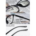 thumbnail image 3 of Gafas de lectura rectangulares con filtro de luz azul para hombre y mujer., 3 of 3