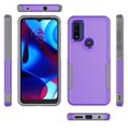 thumbnail image 6 of For Moto G Pure / G Power 2022 Case, 2 in 1 Heavy Duty Armor Shockproof Cases,Hisdou Hybrid Dual Layer Rubber Drop Protection Grip Plastic Bumper Sturdy Phone Cover for Moto G Pure -Purple, 6 of 6